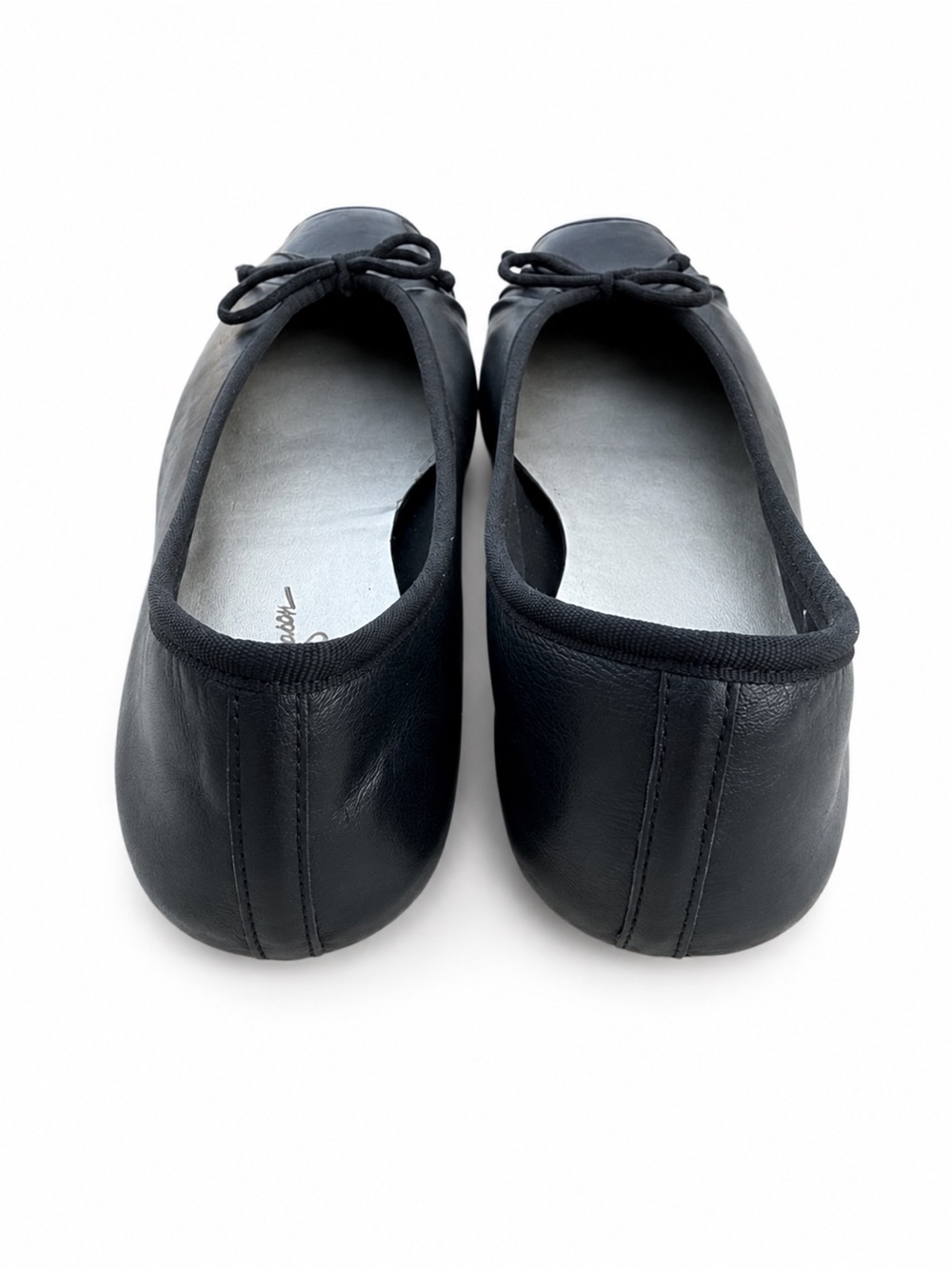 Jessica Simpson Leve Black Ballet Flats Square Toe Bow Size 7.5B - Picture 5 of 10